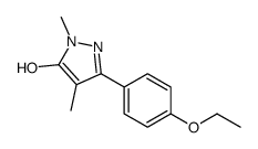 3-(4-乙氧基苯基)-1,4-二甲基-1H-吡唑-5-醇结构式