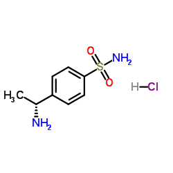 (R)-4-(1-aminoethyl)benzenesulfonamide hydrochloride Structure