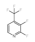 2,3-二氟-4-(三氟甲基)吡啶结构式