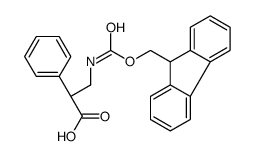 Fmoc-(R)-3-氨基-2-苯基丙酸结构式