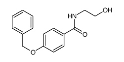 N-(2-hydroxyethyl)-4-phenylmethoxybenzamide结构式