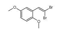 2-(2,2-dibromoethenyl)-1,4-dimethoxybenzene结构式