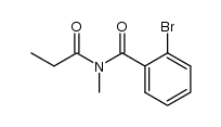 N-methyl-N-propionyl-2-bromobenzamide结构式