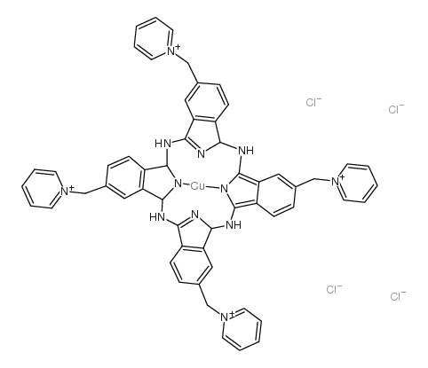 阿尔辛蓝-四(甲基吡啶)氯化物结构式