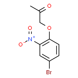 1-(4-溴-2-硝基苯氧基)丙烷-2-酮结构式