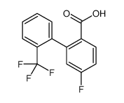 4-fluoro-2-[2-(trifluoromethyl)phenyl]benzoic acid结构式