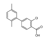 2-chloro-4-(2,5-dimethylphenyl)benzoic acid结构式