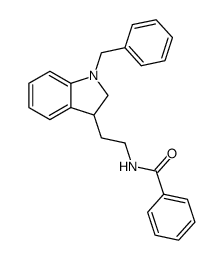 Nb-Benzoyl-Na-benzyl-2,3-dihydrotryptamine Structure