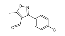 3-(4-氯苯基)-5-甲基异噁唑-4-甲醛结构式