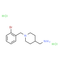 [1-(2-Bromobenzyl)piperidin-4-yl]methanamine dihydrochloride结构式