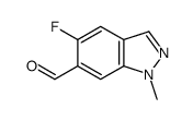5-Fluoro-1-methyl-1H-indazole-6-carbaldehyde Structure