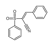 2-(benzenesulfonyl)-3-phenylprop-2-enenitrile Structure