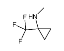 N-methyl-1-(trifluoromethyl)cyclopropan-1-amine Structure