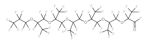Perfluoro-2,5,8,11,14,17-hexamethyl-3,6,9,12,15,18-hexaoxaheneicosanoyl fluoride Structure