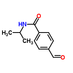 4-甲酰基-N-异丙基苯甲酰胺结构式