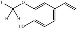 [2H3]-对-乙烯基愈创木酚结构式