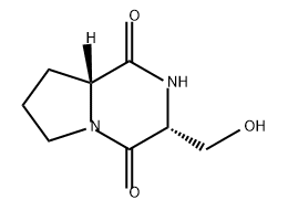 环(丝氨酸-脯氨酸)二肽结构式