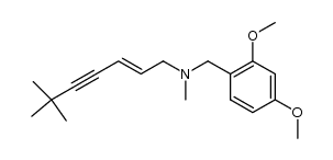 (E)-N-(2,4-dimethoxybenzyl)-N,6,6-trimethyl-2-hepten-4-ynamine Structure