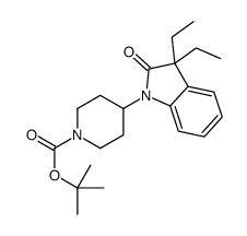 tert-butyl 4-(3,3-diethyl-2-oxoindol-1-yl)piperidine-1-carboxylate Structure