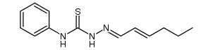 2-(E)-hex-2-enylidene-N-phenylhydrazinecarbothioamide结构式