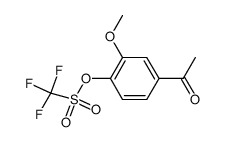 4-acetyl-2-methoxyphenyl trifluoromethanesulfonate结构式