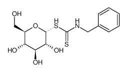 N-Benzyl-dithiocarbamidsaeure-S-D-glucosid结构式