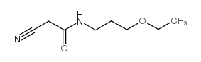 2-氰基-N-(3-乙氧基丙基)-乙酰胺结构式