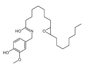 N-[(4-hydroxy-3-methoxyphenyl)methyl]-8-[(2R,3R)-3-octyloxiran-2-yl]octanamide Structure