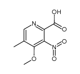 4-methoxy-5-methyl-3-nitro-2-pyridinecarboxylic acid Structure