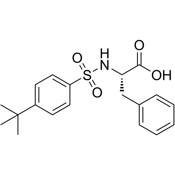 ((4-(tert-Butyl)phenyl)sulfonyl)phenylalanine Structure