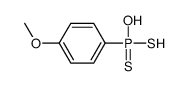 hydroxy-(4-methoxyphenyl)-sulfanyl-sulfanylidene-λ5-phosphane结构式