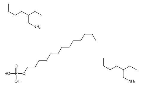 tridecyl dihydrogen phosphate, compound with 2-ethyl-1-hexylamine (1:2) Structure