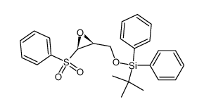 ((2S,3R)-3-Benzenesulfonyl-oxiranylmethoxy)-tert-butyl-diphenyl-silane Structure
