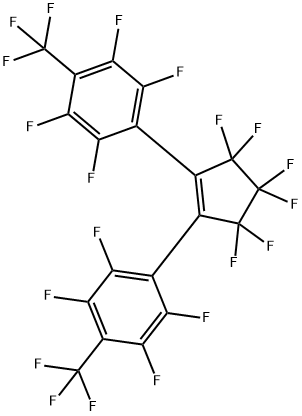 1,2-Bis[2,3,5,6-tetrafluoro-4-(trifluoromethyl)phenyl]-3,3,4,4,5,5-hexafluoro-1-cyclopentene Structure