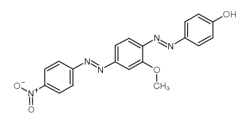 4-[[2-methoxy-4-[(4-nitrophenyl)azo]phenyl]azo]phenol Structure