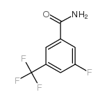 3-氟-5-(三氟甲基)苯甲酰胺结构式