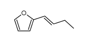 2-but-1-enyl-furan Structure