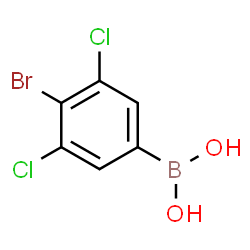 4-Bromo-3,5-dichlorophenyl boronic acid structure