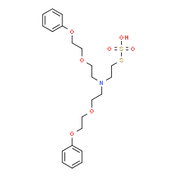 2-[Bis[2-(2-phenoxyethoxy)ethyl]amino]ethanethiol sulfate结构式