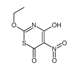 6H-1,3-Thiazin-6-one,2-ethoxy-4-hydroxy-5-nitro-(9CI) Structure