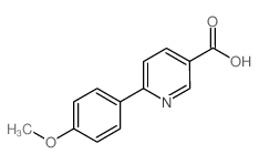 6-(4-甲氧基苯基)-3-吡啶羧酸结构式