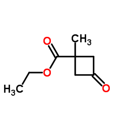 1-甲基-3-氧代环丁烷-1-羧酸乙酯结构式