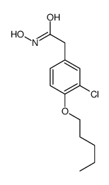 2-[3-Chloro-4-(pentyloxy)phenyl]acetohydroxamic acid结构式