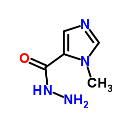 1-甲基-1H-咪唑-5-甲酰肼结构式