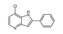 7-chloro-2-phenyl-1H-pyrrolo[3,2-b]pyridine Structure