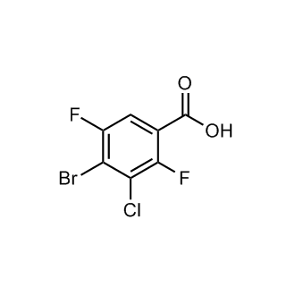4-溴-3-氯-2,5-二氟苯甲酸结构式