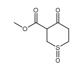 2H-Thiopyran-3-carboxylic acid, tetrahydro-4-oxo-, Methyl ester, 1-oxide Structure