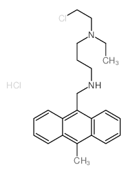 1,3-Propanediamine,N1-(2-chloroethyl)-N1-ethyl-N3-[(10-methyl-9-anthracenyl)methyl]-,hydrochloride (1:2) Structure