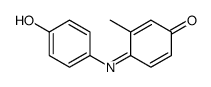 4-(4-hydroxyphenyl)imino-3-methylcyclohexa-2,5-dien-1-one结构式