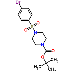 4-(4-BOC-哌嗪磺酰基)溴苯结构式